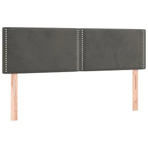 Hoofdborden 144x5x78/88 cm fluweel donkergrijs Hoofdborden 144x5x78/88 cm fluweel donkergrijs