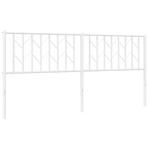 Vervangend hoofdbord 180 cm metaal wit