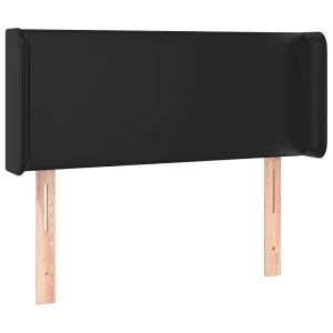 Hoofdbord met randen 103x16x78/88 cm kunstleer zwart Hoofdbord met randen 103x16x78/88 cm kunstleer zwart