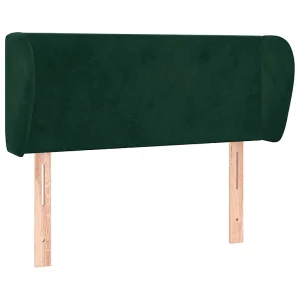 Hoofdbord met randen 103x23x78/88 cm fluweel donkergroen Hoofdbord met randen 103x23x78/88 cm fluweel donkergroen
