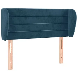 Hoofdbord met randen 83x23x78/88 cm fluweel donkerblauw Hoofdbord met randen 83x23x78/88 cm fluweel donkerblauw