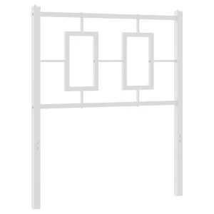 Vervangend hoofdbord 75 cm metaal wit