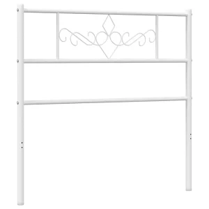 Vervangend hoofdbord 107 cm metaal wit Vervangend hoofdbord 107 cm metaal wit