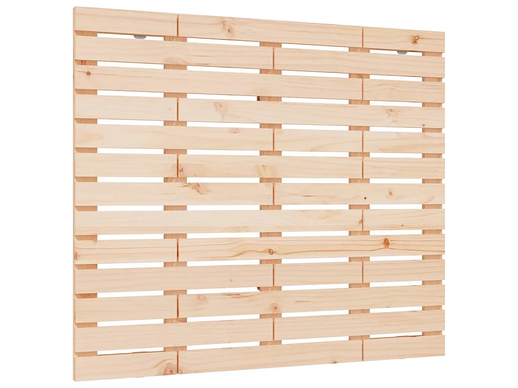 Hoofdbord wandmontage 106x3x91,5 cm massief grenenhout