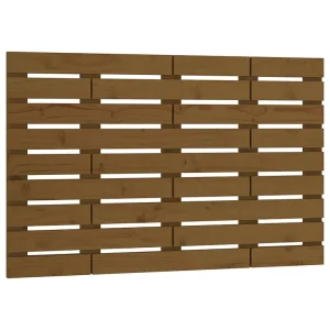 Hoofdbord wandmontage 96x3x63 cm massief grenenhout honingbruin Hoofdbord wandmontage 96x3x63 cm massief grenenhout honingbruin