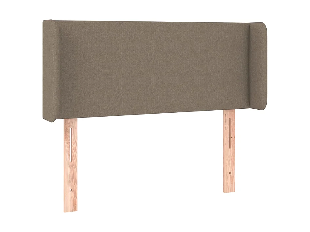 Hoofdbord met randen 103x16x78/88 cm stof taupe
