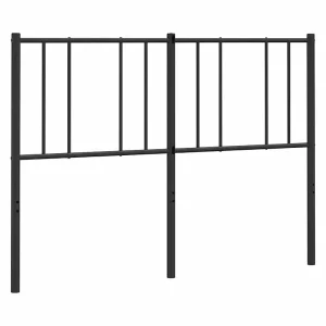 Vervangend hoofdbord metaal zwart 160 cm Vervangend hoofdbord metaal zwart 160 cm