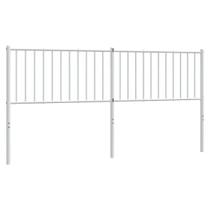 Vervangend hoofdbord 180 cm metaal wit
