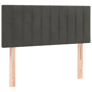 Hoofdbord 100x5x78/88 cm fluweel donkergrijs Hoofdbord 100x5x78/88 cm fluweel donkergrijs
