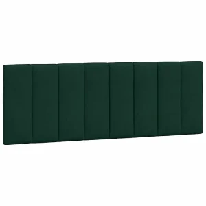 Hoofdbordkussen "Hanko" 120 cm fluweel donkergroen Hoofdbordkussen "Hanko" 120 cm fluweel donkergroen