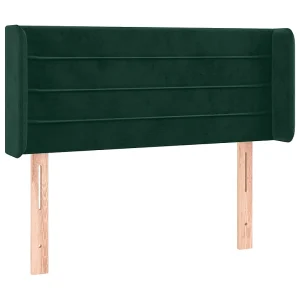 Hoofdbord met randen 93x16x78/88 cm fluweel donkergroen Hoofdbord met randen 93x16x78/88 cm fluweel donkergroen