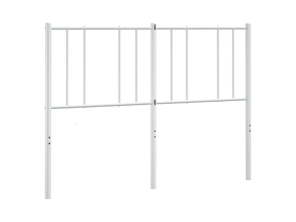 Vervangend hoofdbord metaal wit 120 cm
