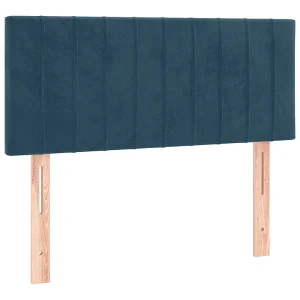 Hoofdbord 100x5x78/88 cm fluweel donkerblauw Hoofdbord 100x5x78/88 cm fluweel donkerblauw