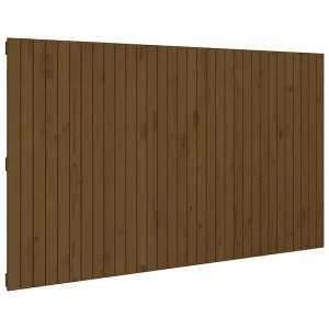 Hoofdbord wandmontage 204x3x110 cm grenenhout honingbruin Hoofdbord wandmontage 204x3x110 cm grenenhout honingbruin