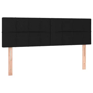 Hoofdborden 144x5x78/88 cm stof zwart Hoofdborden 144x5x78/88 cm stof zwart