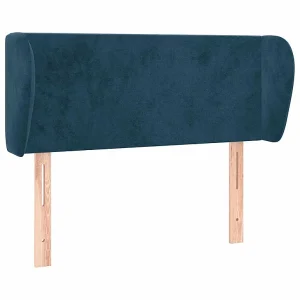 Hoofdbord met randen 83x23x78/88 cm fluweel donkerblauw Hoofdbord met randen 83x23x78/88 cm fluweel donkerblauw