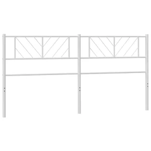Vervangend hoofdbord 200 cm metaal wit Vervangend hoofdbord 200 cm metaal wit