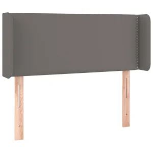 Hoofdbord met randen 83x16x78/88 cm kunstleer grijs Hoofdbord met randen 83x16x78/88 cm kunstleer grijs