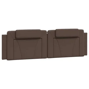 Hoofdbordkussen "Viana" 180 cm kunstleer bruin Hoofdbordkussen "Viana" 180 cm kunstleer bruin