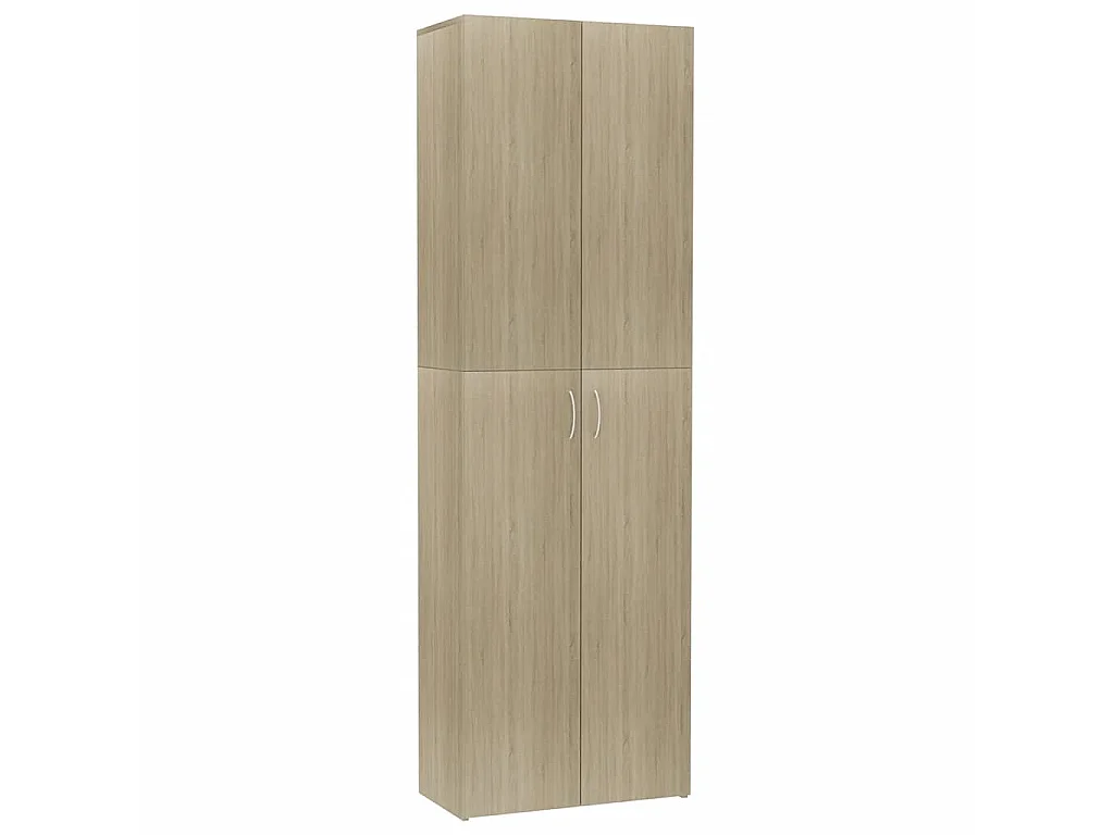 Kantoorkast 60x32x190 cm bewerkt hout sonoma eikenkleurig