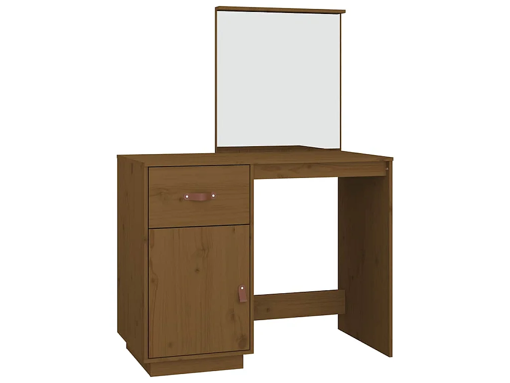 Kaptafel 95x50x134 cm massief grenenhout honingbruin