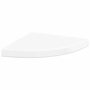 Hoekschap zwevend 35x35x3,8 cm MDF hoogglans wit Hoekschap zwevend 35x35x3,8 cm MDF hoogglans wit