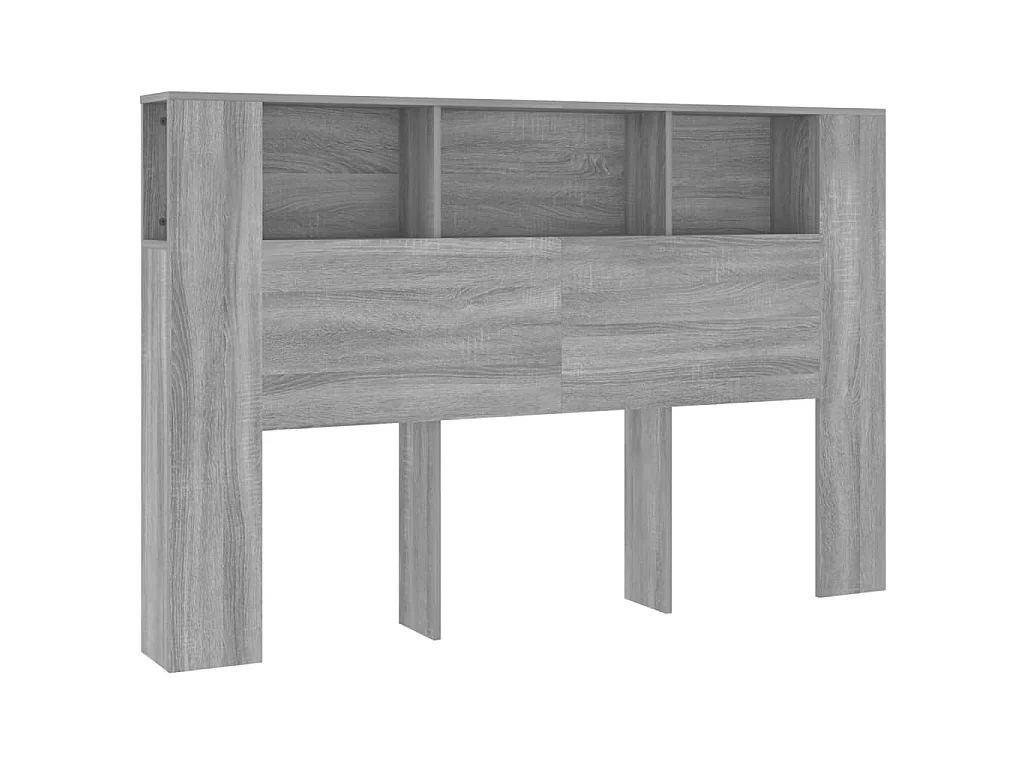 Hoofdbordkast 160x18,5x104,5 cm grijs sonoma eikenkleurig