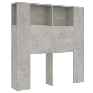 Hoofdbordkast 100×18,5×102,5 cm betongrijs