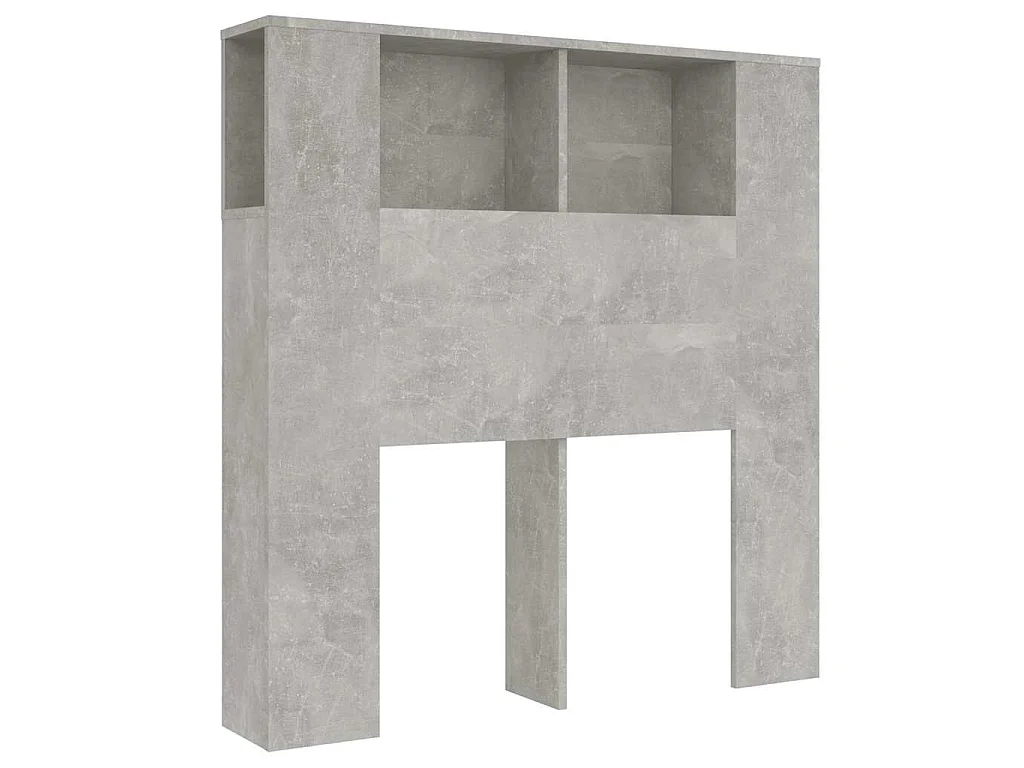 Hoofdbordkast 100x18,5x102,5 cm betongrijs