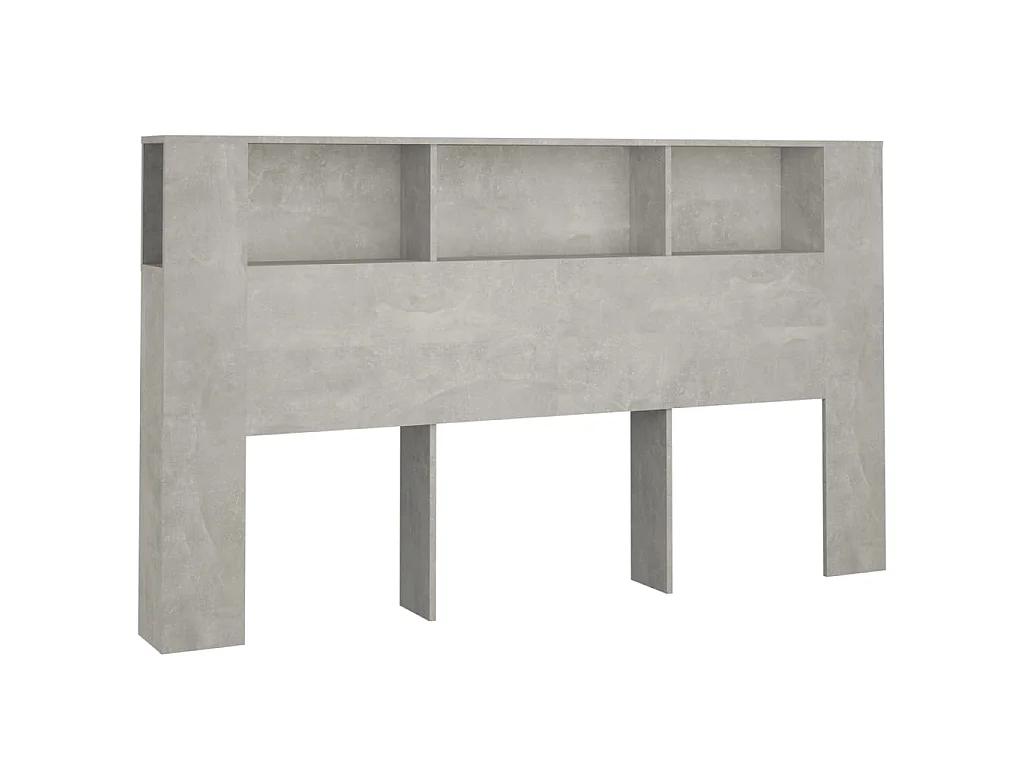 Hoofdbordkast 180x18,5x104,5 cm betongrijs