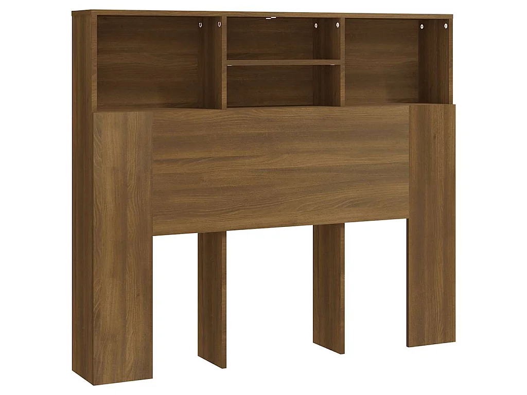 Hoofdbordkast 120x19x103,5 cm bruin eikenkleur