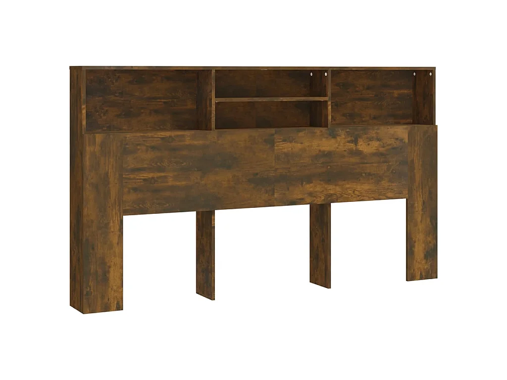Hoofdbordkast 180x19x103,5 cm gerookt eikenkleurig