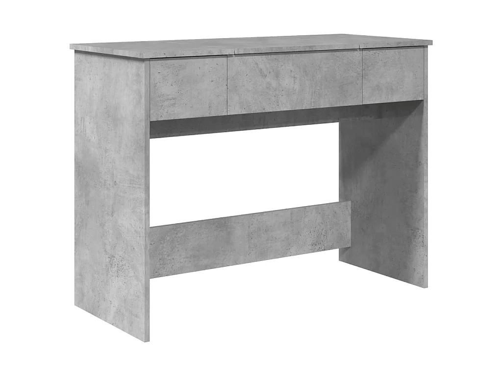 Kaptafel met spiegel 100x45x76 cm betongrijs