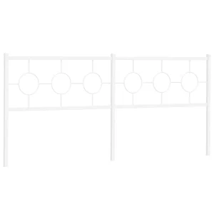 Vervangend hoofdbord 200 cm metaal wit Vervangend hoofdbord 200 cm metaal wit