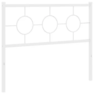 Vervangend hoofdbord 107 cm metaal wit Vervangend hoofdbord 107 cm metaal wit