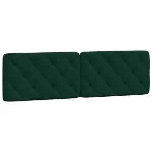 Hoofdbordkussen 180 cm fluweel donkergroen Hoofdbordkussen 180 cm fluweel donkergroen
