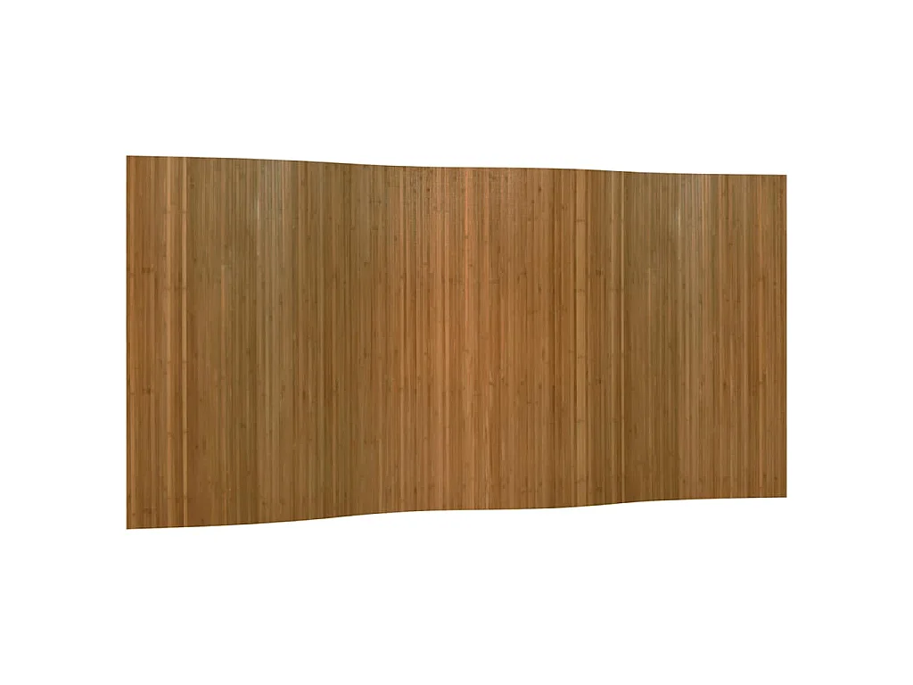Kamerscherm breedte 400 cm hoogte 165 cm bamboe bruin