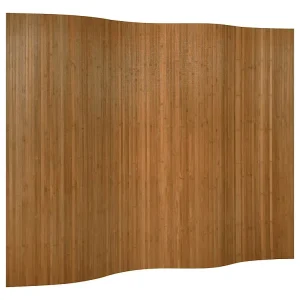 Kamerscherm breedte 250 cm hoogte 165 cm bamboe bruin Kamerscherm breedte 250 cm hoogte 165 cm bamboe bruin