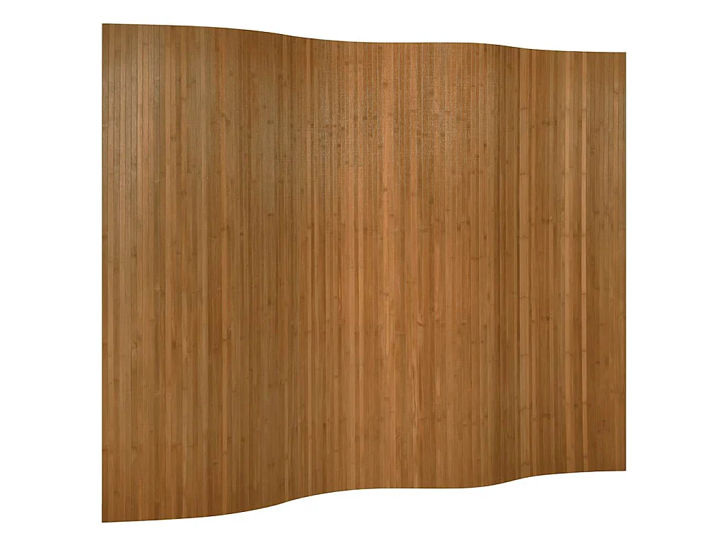 Kamerscherm breedte 250 cm hoogte 165 cm bamboe bruin