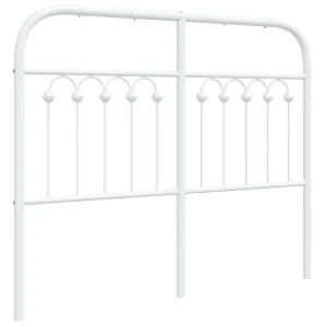 Vervangend hoofdbord 120 cm metaal wit Vervangend hoofdbord 120 cm metaal wit