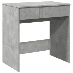 Kaptafel met spiegel 73×46,5×120 cm betongrijs