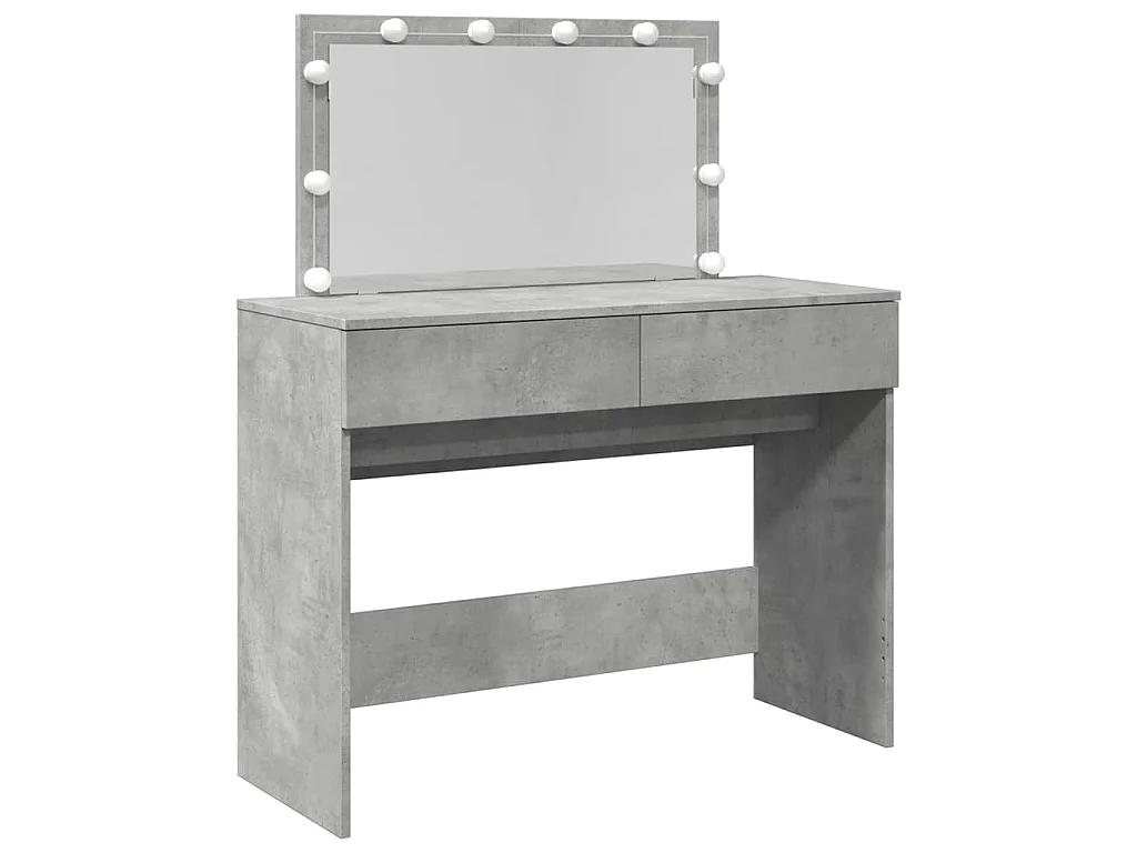 Kaptafel met LED-verlichting 100x40x120 cm betongrijs