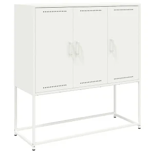 Hoge kast 100,5x39x107 cm staal wit Hoge kast 100,5x39x107 cm staal wit