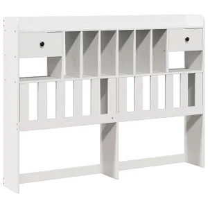 Hoofdbord met opbergruimte 150 cm massief grenenhout wit Hoofdbord met opbergruimte 150 cm massief grenenhout wit