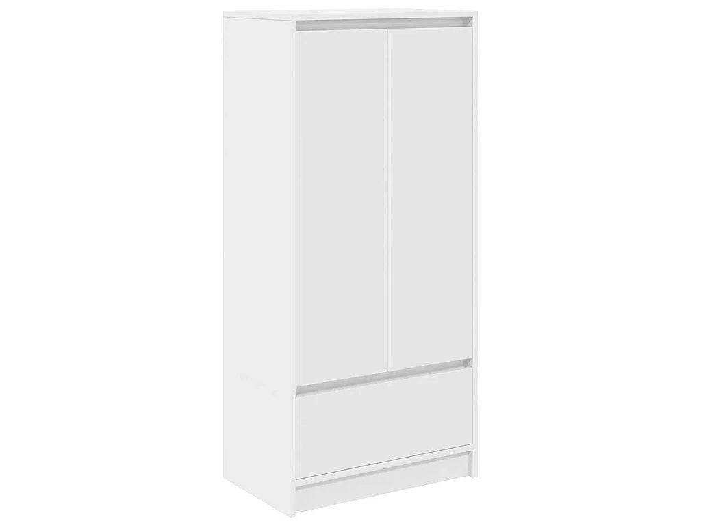 Kast met lade 55,5x34x119,5 cm spaanplaat wit