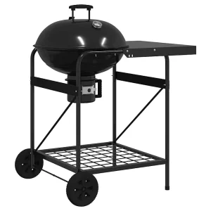 Buiten Grill met wiel Zwart 91 x 71 x 107 cm Metaal