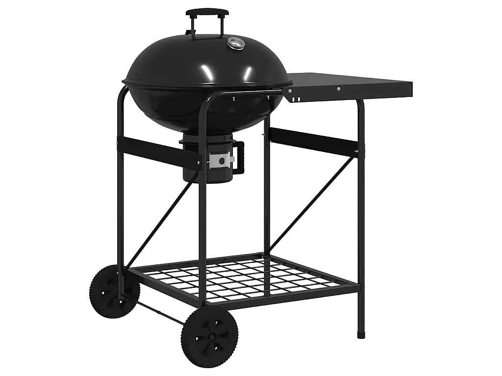 Buiten Grill met wiel Zwart 91 x 71 x 107 cm Metaal