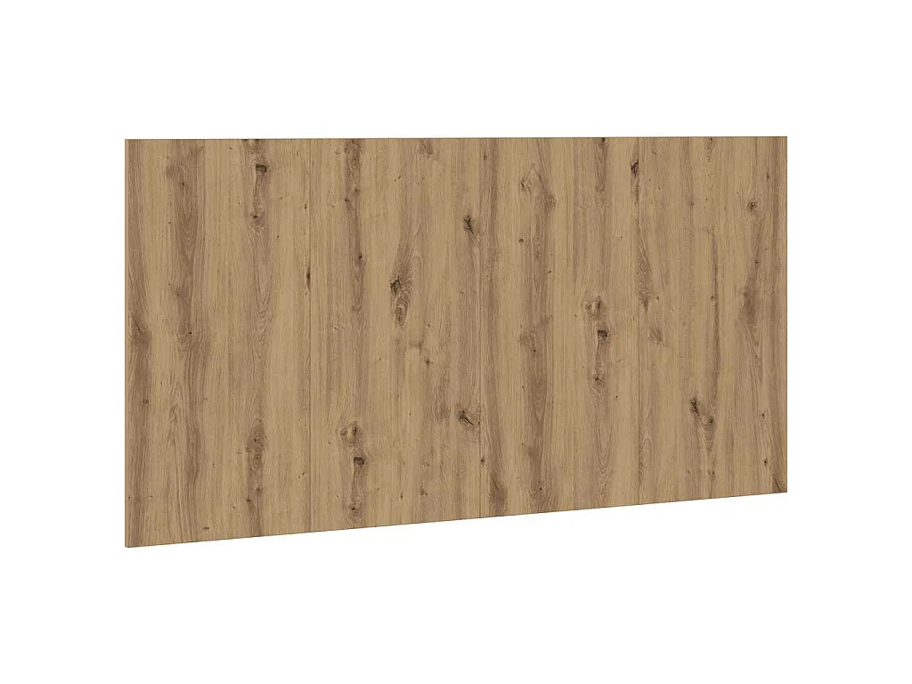 Hoofdeinde 160x1,5x80 cm bewerkt hout artisanaal eikenkleur