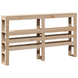 Hoofdbord met schappen 160 cm massief grenenhout Hoofdbord met schappen 160 cm massief grenenhout