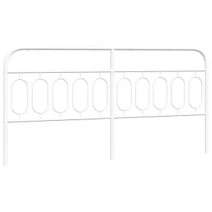 Vervangend hoofdbord 200 cm metaal wit Vervangend hoofdbord 200 cm metaal wit
